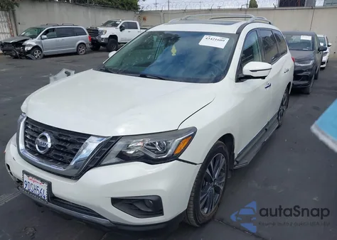 2017 Nissan Pathfinder Platinum из США, поврежденный, VIN 5N1DR2MN5HC617537